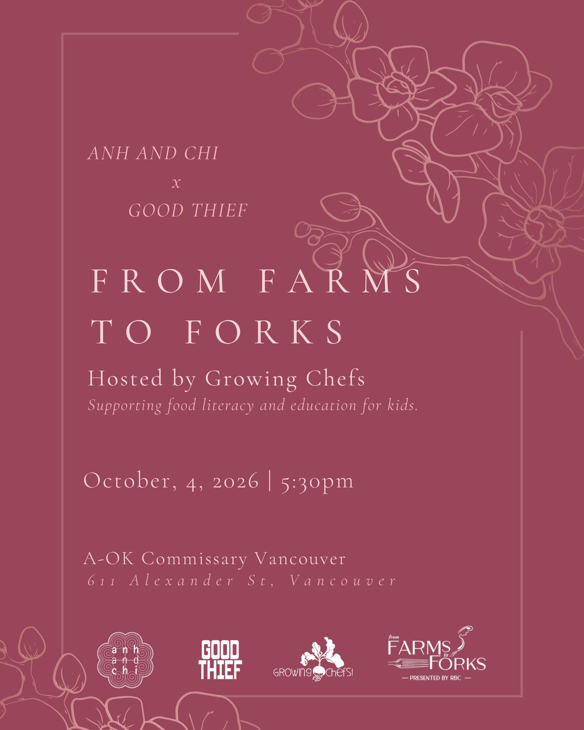 From Farms to Forks: Hosted by Growing Chefs