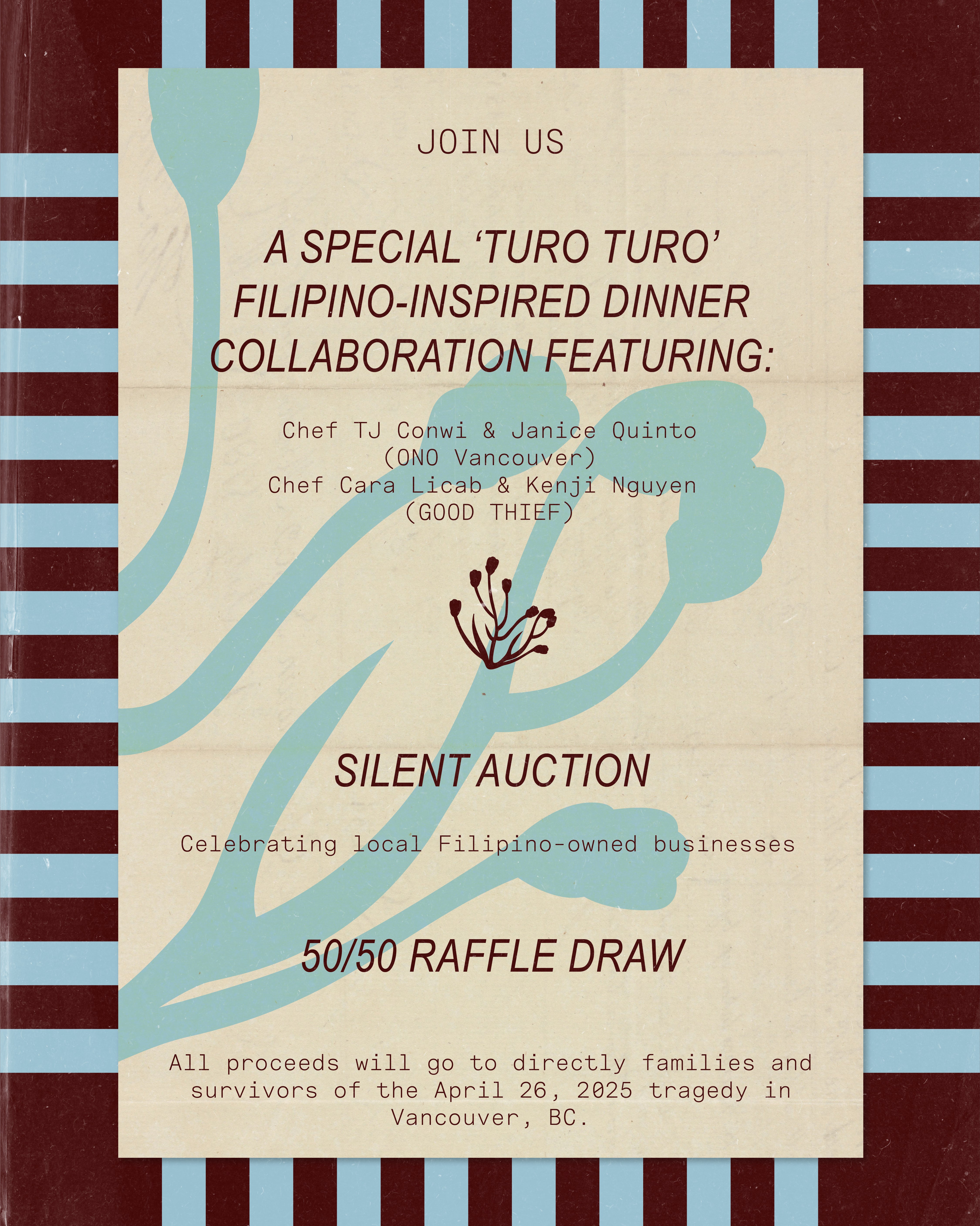 Good Thief's 'Turo Turo' Filipino-inspired Fundraising Dinner with Ono Vancouver Feb 24