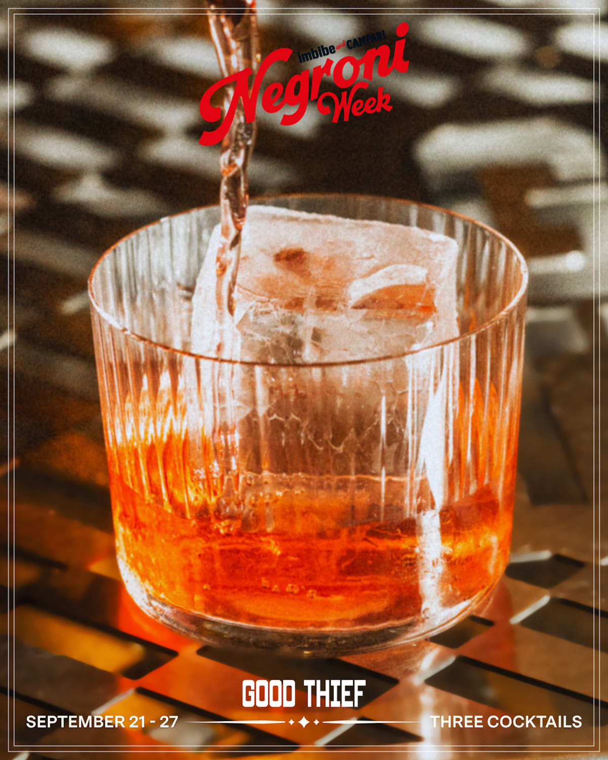 Negroni Week at Good Thief